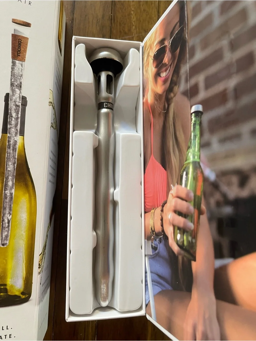 Corkcicle Air Wine chiller wand corkcicle chillsner beer wand and corkcicle set